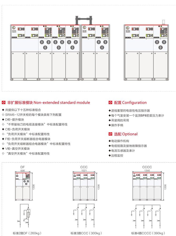 SRM16-12/24型SF6气体绝缘紧凑型金属封闭开关设备